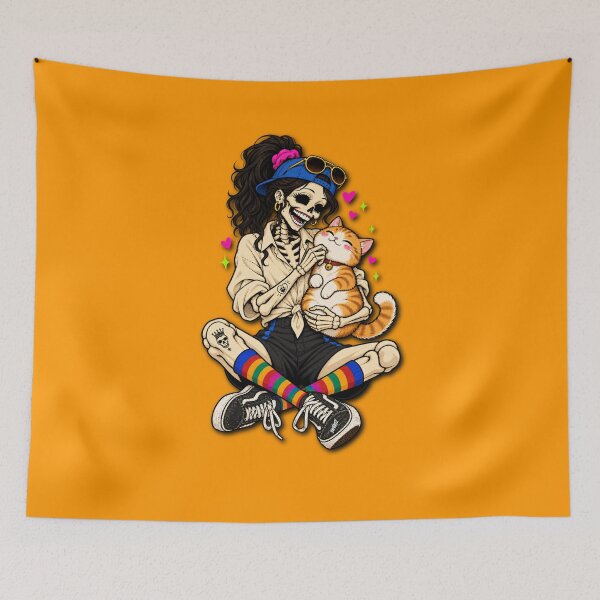 Item preview, Skeleton Girl Cat Lover Gift designed and sold by YOFANTZ!.