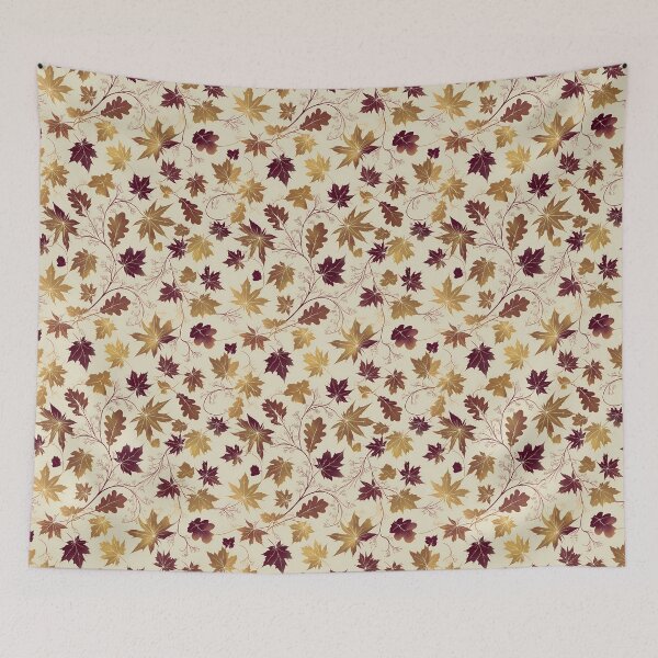 Item preview, Autumn Fall Leaves Maple & Oak Seamless Pattern 11 designed and sold by The Design Asset Station.