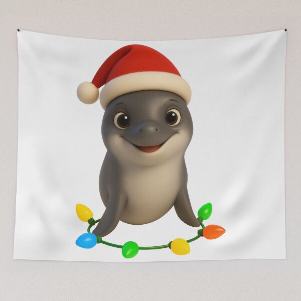 Item preview, Sweet Vaquita Christmas designed and sold by Sillytoe.