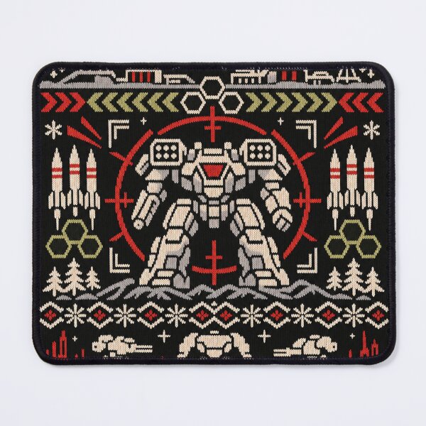 Item preview, BattleTech BattleMech Mecha Ugly Christmas Sweater designed and sold by Gabriela Mihai.