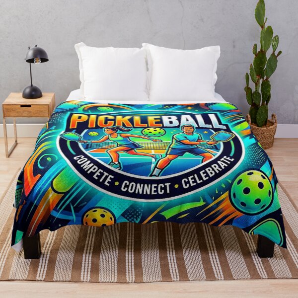 Item preview, Dynamic Neon Pickleball Action Motivational Pattern. designed and sold by Giulivo Store Graphic.