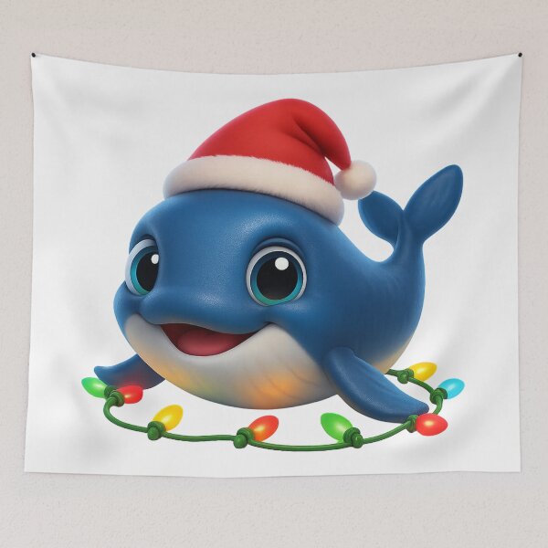 Item preview, Joyful Whale Christmas designed and sold by Sillytoe.