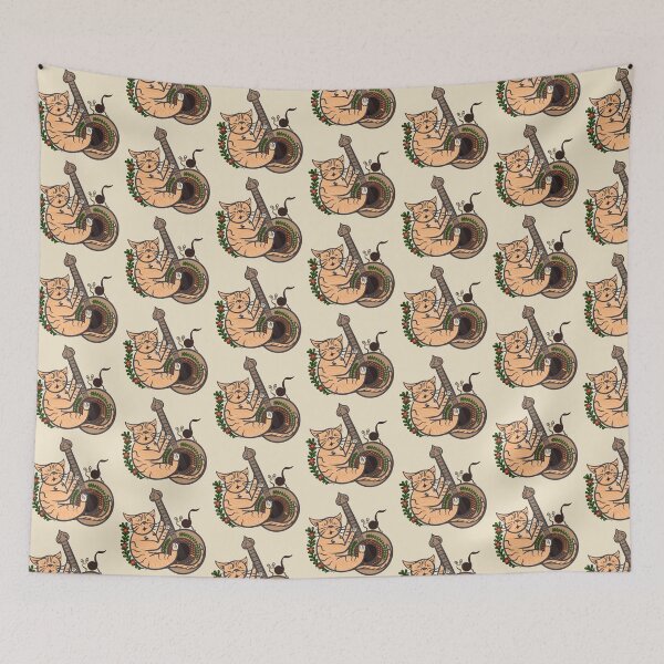 Item preview, Medieval Cat Musician designed and sold by -Archie Alexandre-.