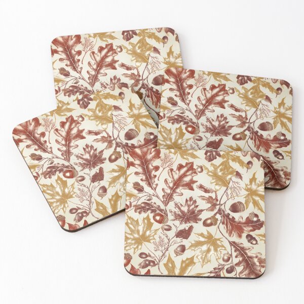 Item preview, Autumn Fall Leaves Maple & Oak Seamless Pattern 13 designed and sold by The Design Asset Station.