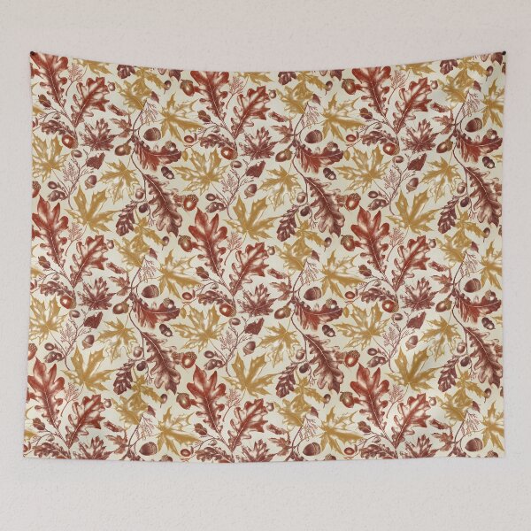 Item preview, Autumn Fall Leaves Maple & Oak Seamless Pattern 13 designed and sold by The Design Asset Station.