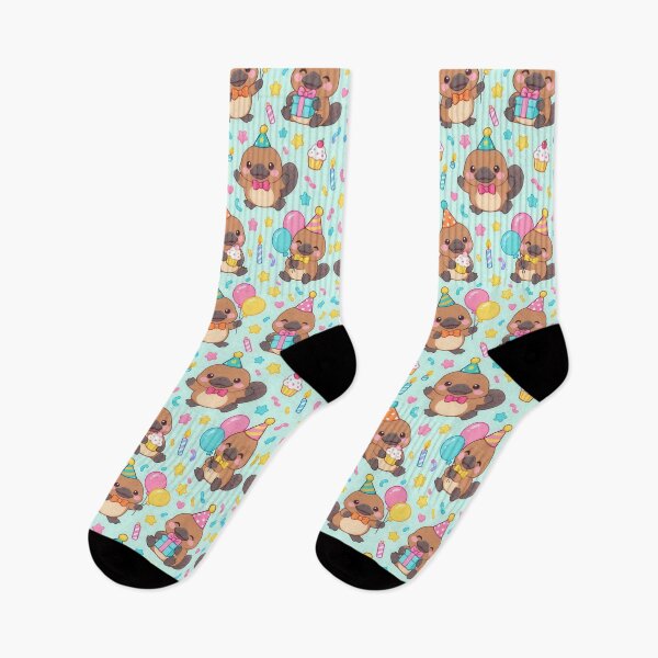 Item preview, Cute Kawaii Platypus Birthday Party Pastel Pattern designed and sold by Soft Berry Studio.