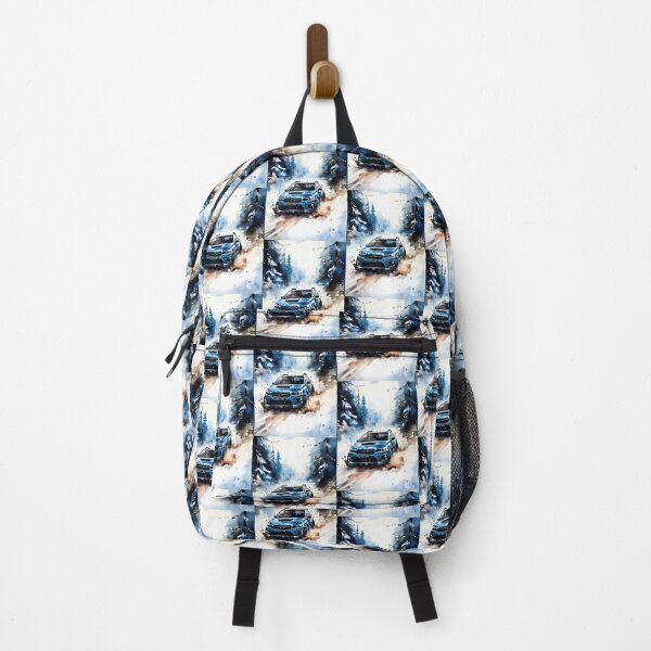 Item preview, Blue Adventure Car Racing Through Snowy Forest Winter Landscape Scene designed and sold by duende123456.
