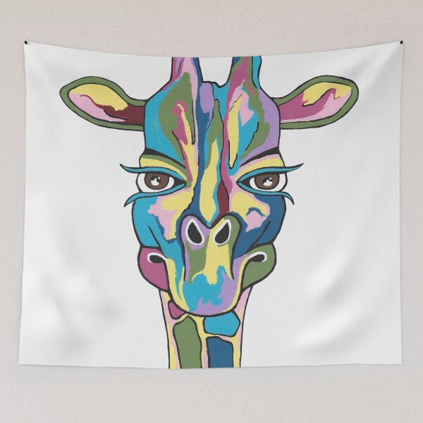 Item preview, Colorful Abstract Giraffe Painting designed and sold by Sartoris Art.