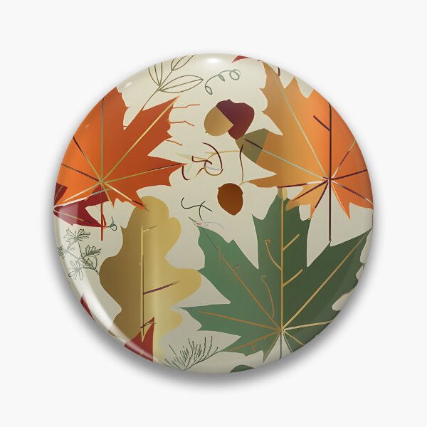 Item preview, Autumn Fall Leaves Maple & Oak Seamless Pattern 15 designed and sold by The Design Asset Station.