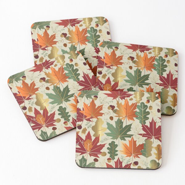Item preview, Autumn Fall Leaves Maple & Oak Seamless Pattern 15 designed and sold by The Design Asset Station.