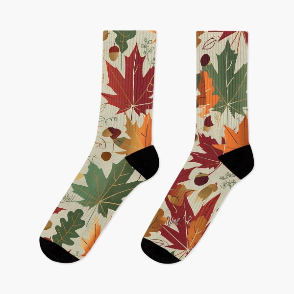 Item preview, Autumn Fall Leaves Maple & Oak Seamless Pattern 15 designed and sold by The Design Asset Station.
