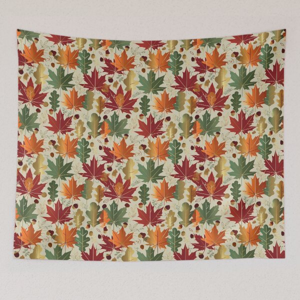 Item preview, Autumn Fall Leaves Maple & Oak Seamless Pattern 15 designed and sold by The Design Asset Station.