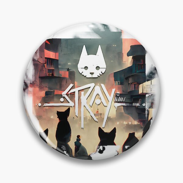 Item preview, Stray Concept Art Featuring Futuristic Urban Cat Design designed and sold by hamzastore20.