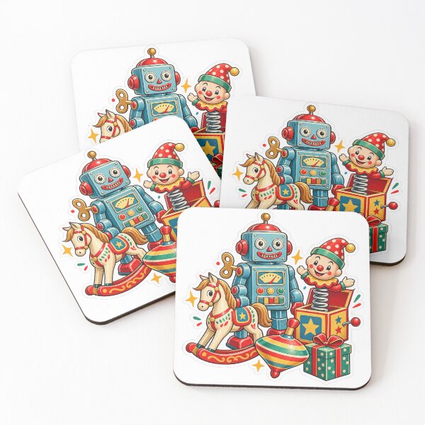 Item preview, Vintage Christmas Toys – Retro Robot and Classic Holiday Gifts designed and sold by RDcollections.
