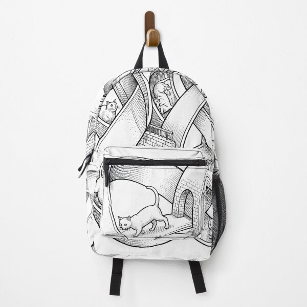 Item preview, Impossible Architecture Cats Optical Illusion Escher Style designed and sold by Sybille-Yates.