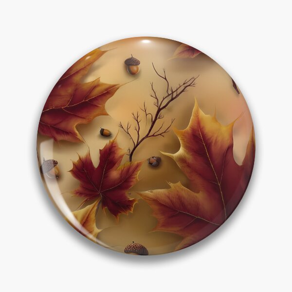 Item preview, Autumn Fall Leaves Maple & Oak Seamless Pattern 17 designed and sold by The Design Asset Station.