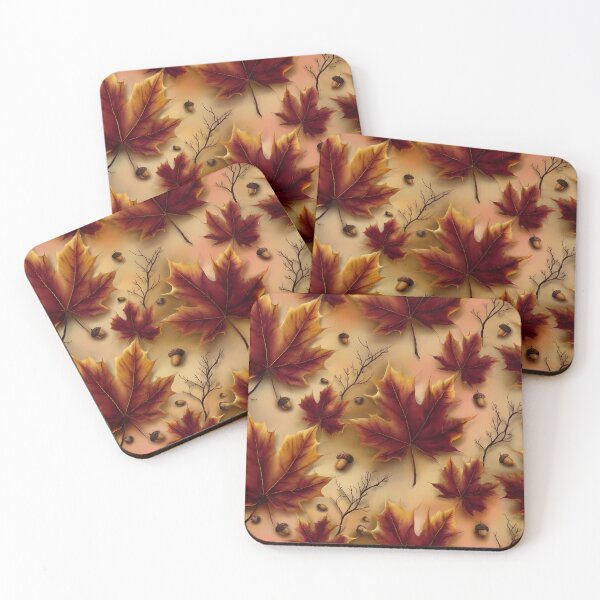 Item preview, Autumn Fall Leaves Maple & Oak Seamless Pattern 17 designed and sold by The Design Asset Station.