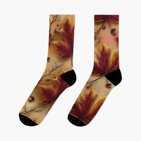 Item preview, Autumn Fall Leaves Maple & Oak Seamless Pattern 17 designed and sold by The Design Asset Station.