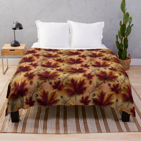 Item preview, Autumn Fall Leaves Maple & Oak Seamless Pattern 17 designed and sold by The Design Asset Station.