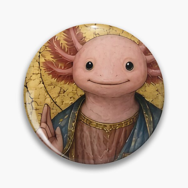 Item preview, Axolotl Christ Pantocrator Byzantine Medieval Painting Parody HD ONLINE STORE designed and sold by bard-art.