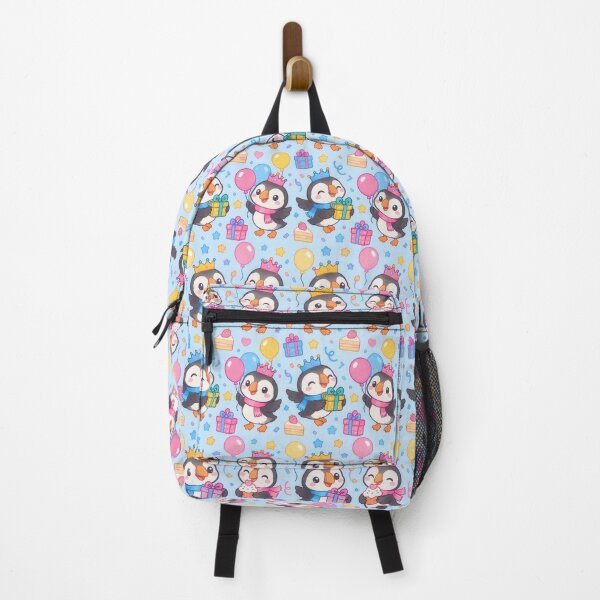 Item preview, Cute Kawaii Puffin Birthday Party Pastel Pattern designed and sold by Soft Berry Studio.