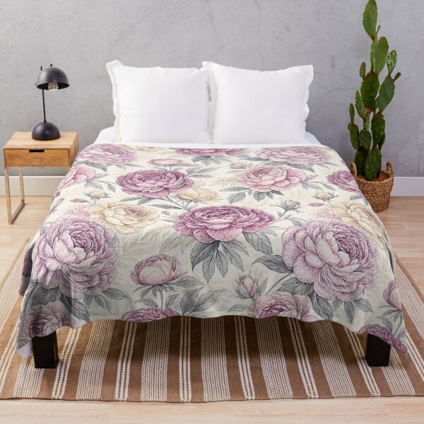 Item preview, Vintage Blush Pink Peony Floral Pattern designed and sold by Storybook Botanica.