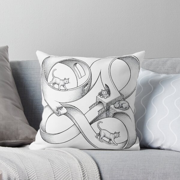 Item preview, Impossible Architecture Cats Optical Illusion Escher Style designed and sold by Sybille-Yates.