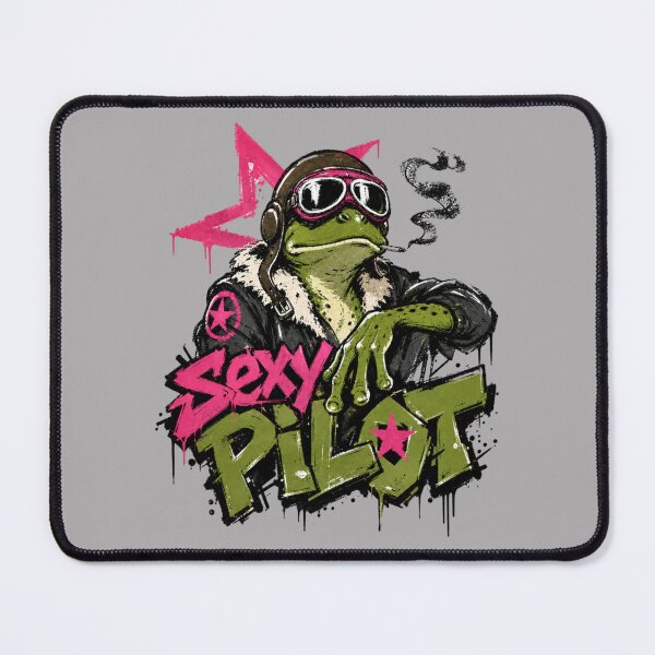 Item preview, Sexy Pilot Graffiti Frog T-Shirt | Streetwear Aviator Toad Leather Jacket Gift designed and sold by illeN-Art-World.