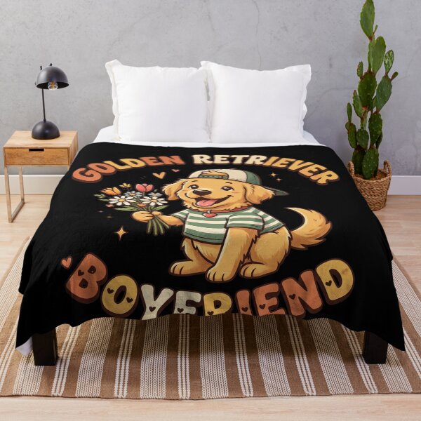 Item preview, Golden Retriever Boyfriend Vintage Dog T-Shirt designed and sold by DesignArtique.