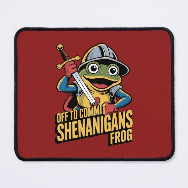 Item preview, Off to Commit Shenanigans Frog Medieval Knight Meme designed and sold by Endless7Art.