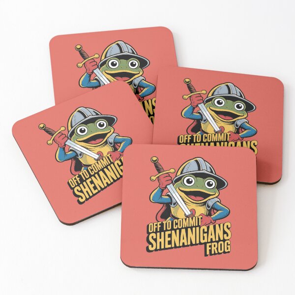 Item preview, Off to Commit Shenanigans Frog Medieval Knight Meme designed and sold by Endless7Art.