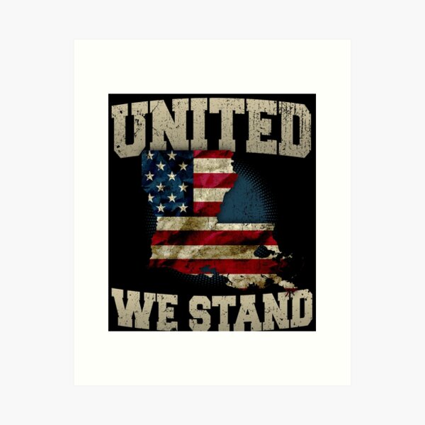 Item preview, Louisiana United We Stand Strong Awesome Design Gift US Flag designed and sold by djpraxis.