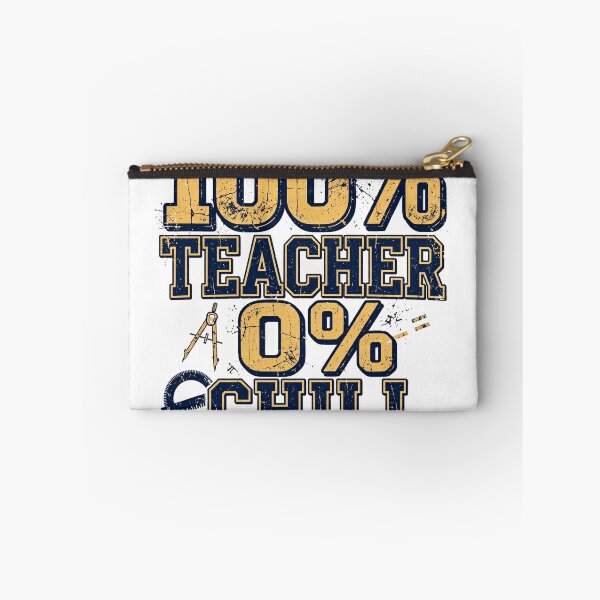 Item preview, 100% Teacher 0% Chill — Funny Math Teacher Shirt designed and sold by theStaffRoomHQ.