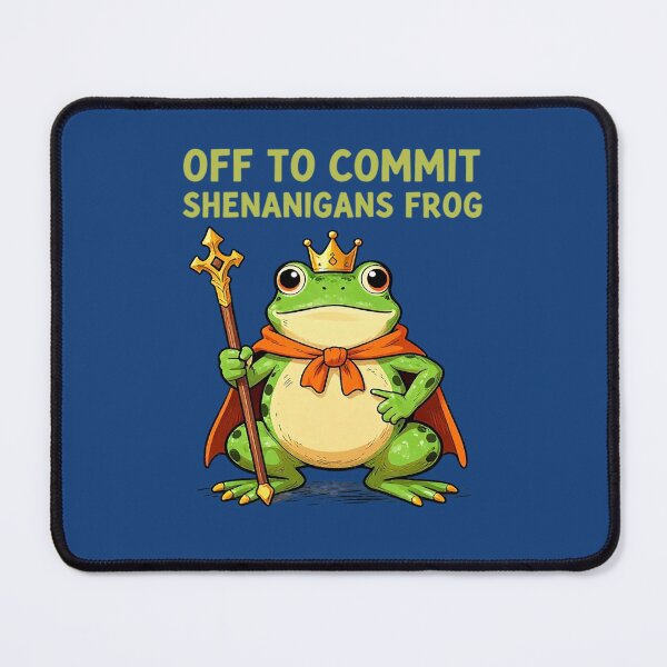 Item preview, Off to Commit Shenanigans Frog designed and sold by Endless7Art.