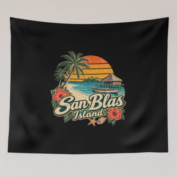 Item preview, This is a tropical beach design for San Blas Island, Panama designed and sold by RBBeachDesigns.