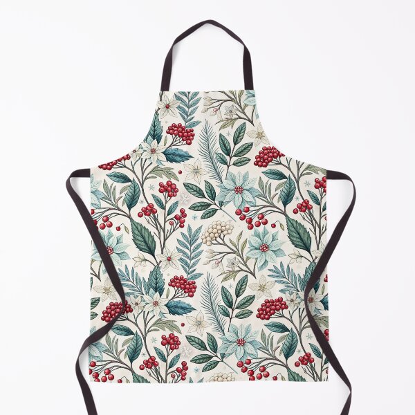 Item preview, Winter Red Berry Botanical Floral Pattern designed and sold by Storybook Botanica.