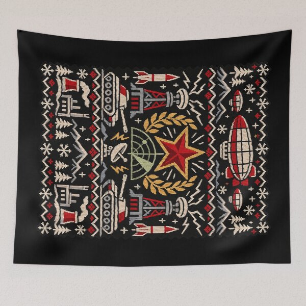 Item preview, Command & Conquer Red Alert Soviet Christmas Sweater designed and sold by Gabriela Mihai.