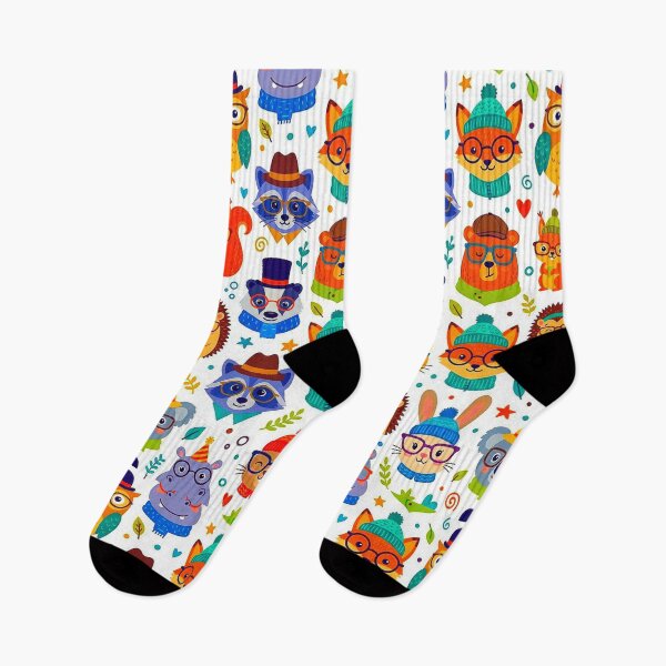 Item preview, Cute Inspirational Funny Hipster Forest Animals Seamless Pattern. designed and sold by Giulivo Store Graphic.