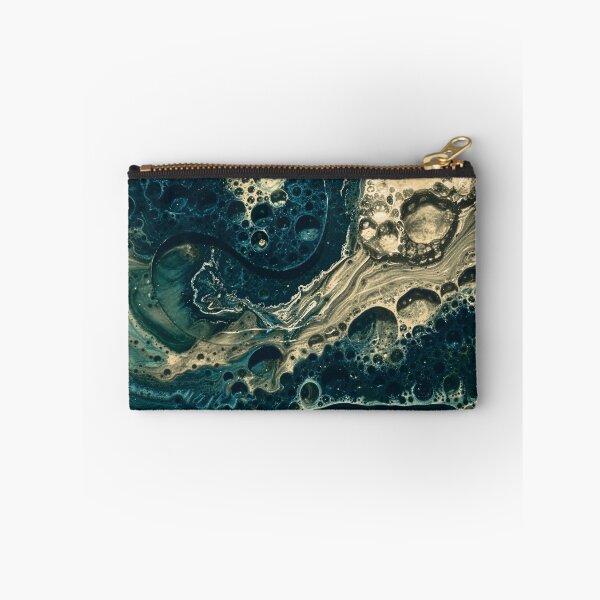 Item preview, Deep Teal & Champagne Gold Fluid Abstract designed and sold by CCWorkfloor.