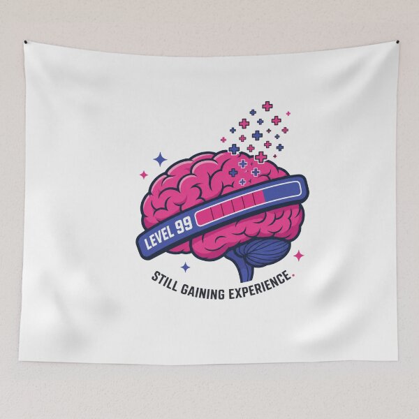 Item preview, Brain Level 99 Experience Bar designed and sold by MOSIDRIP™.