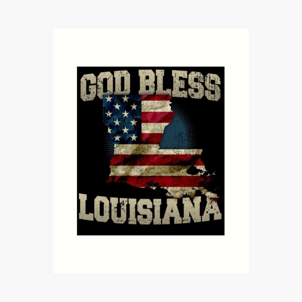 Item preview, God Bless Louisiana Gift Proud Strong Awesome Design Gift designed and sold by djpraxis.