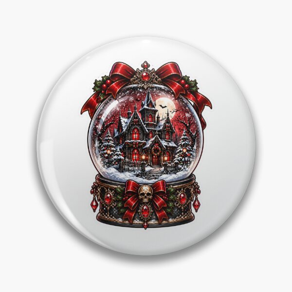 Item preview, Haunted House Snow Globe - Gothic Creepmas Christmas designed and sold by ItsArtisticLab.