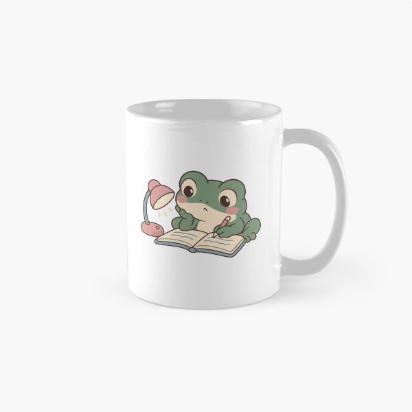 Item preview, Frog Student Studying under a Tiny Desk Lamp designed and sold by Greemo03.