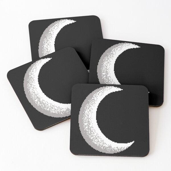 Item preview, Crescent Moon – Minimalist Pixel Art designed and sold by Print_Lab.
