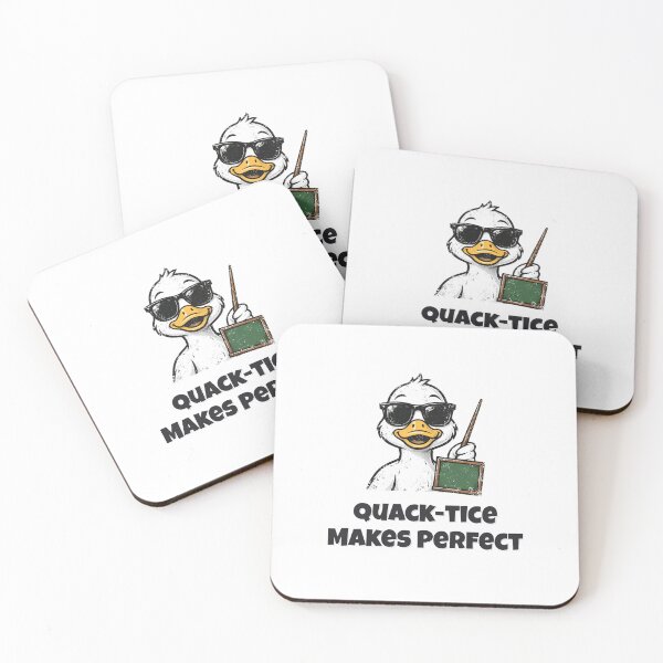 Item preview, Quack-tice Makes Perfect Funny Duck Teacher Design designed and sold by Wild Shades.