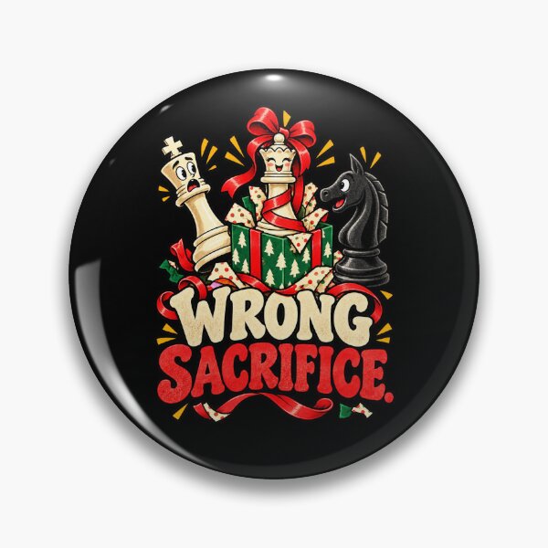 Item preview, Wrong Sacrifice Funny Christmas Chess Player Gift designed and sold by MOTIFOLK.