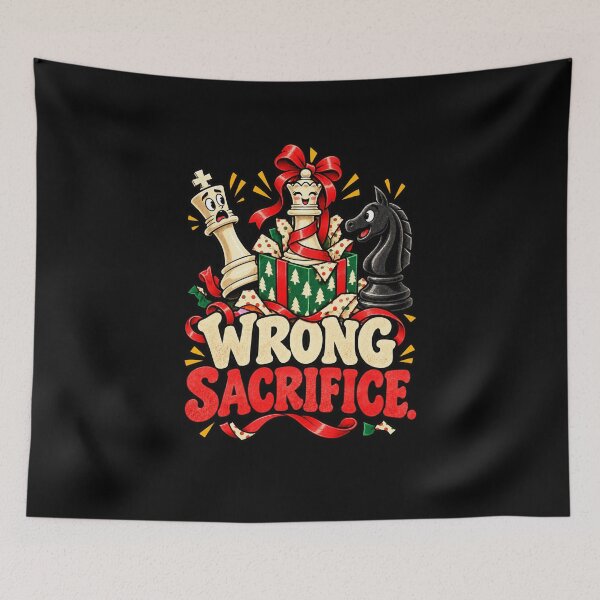 Item preview, Wrong Sacrifice Funny Christmas Chess Player Gift designed and sold by MOTIFOLK.