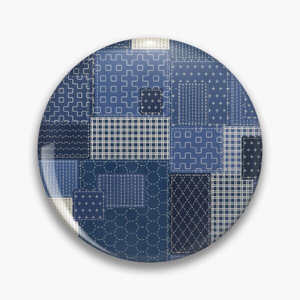 Item preview, Palaka Patchwork with Sashiko Mending designed and sold by Small Kine Prints.