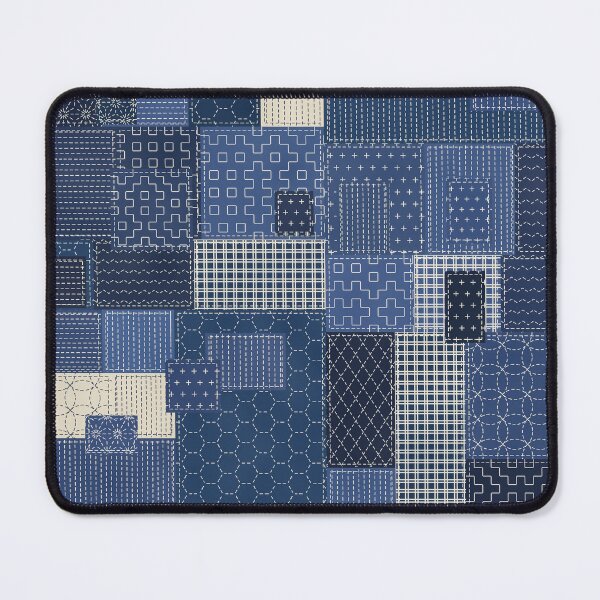 Item preview, Palaka Patchwork with Sashiko Mending designed and sold by Small Kine Prints.