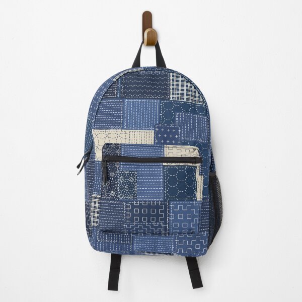 Item preview, Palaka Patchwork with Sashiko Mending designed and sold by Small Kine Prints.